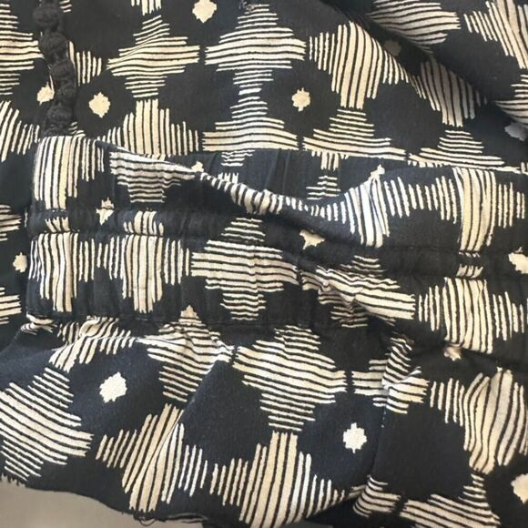 Anthropologie Hei Hei Geometric Jogger Pants Women's S Black Crochet‎ Boho - Picture 10 of 10